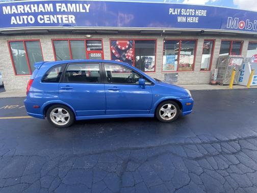 Cosmic Blue Metallic 2004 Suzuki Aerio SX