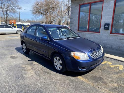 Blue 2008 Kia Spectra EX
