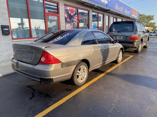 Beige 2002 Honda Civic EX