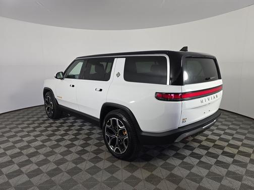 Glacier White 2024 Rivian R1S Adventure Quad Motor Large Pack