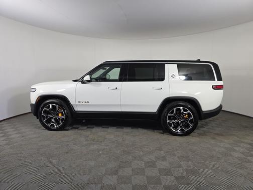 Glacier White 2024 Rivian R1S Adventure Quad Motor Large Pack