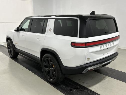 Glacier White 2024 Rivian R1S Adventure Quad Motor Large Pack