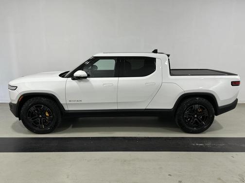 Glacier White 2024 Rivian R1T Adventure Quad Motor Large Pack