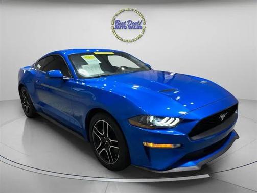 Blue 2019 Ford Mustang EcoBoost Premium