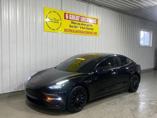 Solid Black 2022 Tesla Model 3 Long Range