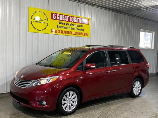 Salsa Red Pearl 2017 Toyota Sienna Limited