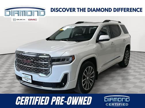 White Frost Tricoat 2022 GMC Acadia Denali