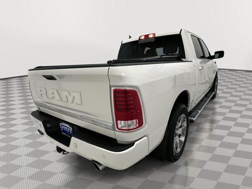Pearl White 2017 RAM 1500 Limited Crew Cab 4x4 5'7' Box