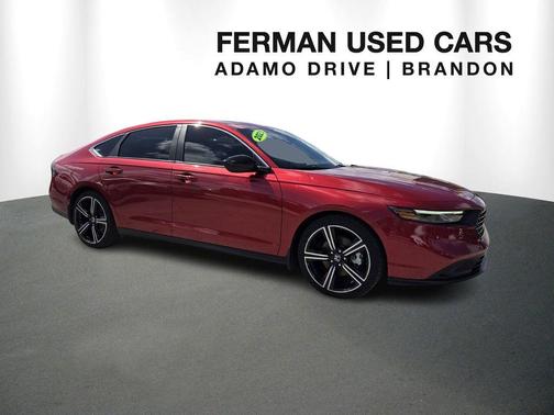 Red 2023 Honda Accord Hybrid Sport