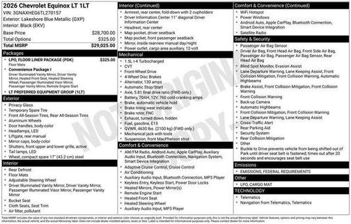 2026 Chevrolet Equinox LT