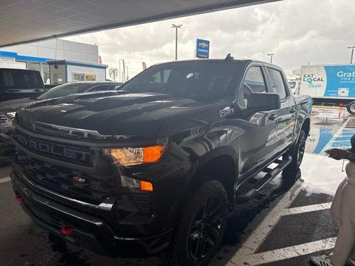 Black 2025 Chevrolet Silverado 1500 Custom Trail Boss