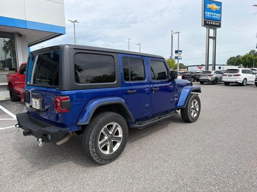 Ocean Blue Metallic 2018 Jeep Wrangler Unlimited Sahara