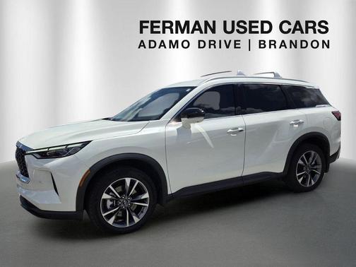 Majestic White 2023 INFINITI QX60 Luxe