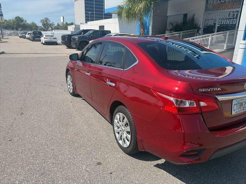 Scarlet Ember 2017 Nissan Sentra SV