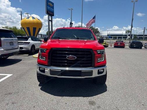 Red 2017 Ford F-150 XLT