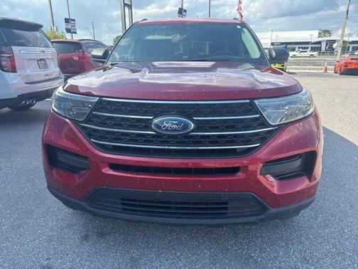 Red 2022 Ford Explorer XLT