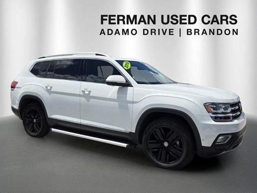 Pure White 2018 Volkswagen Atlas 3.6L SEL Premium