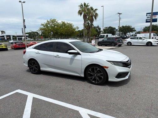 White 2020 Honda Civic Sport