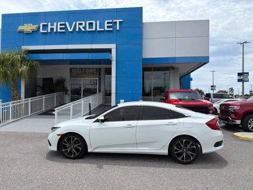 White 2020 Honda Civic Sport