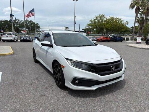 White 2020 Honda Civic Sport