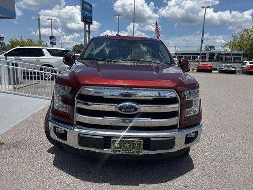 Maroon 2016 Ford F-150 Lariat