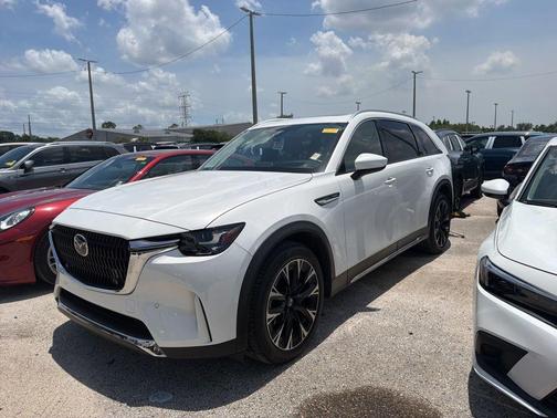Rhodium White Metallic 2024 Mazda CX-90 PHEV Premium