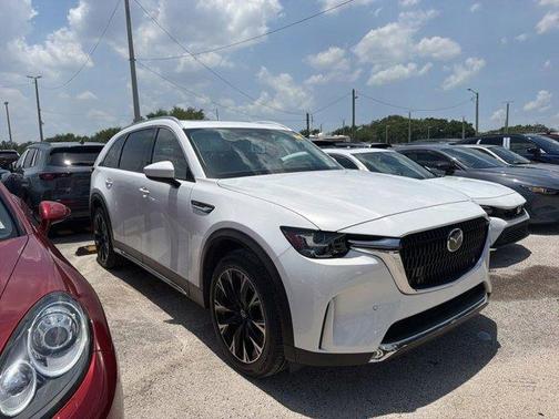 Rhodium White Metallic 2024 Mazda CX-90 PHEV Premium