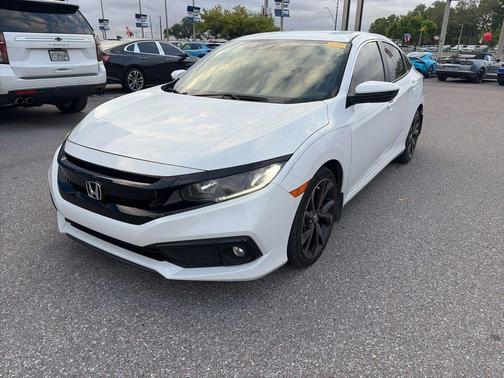 Tan 2021 Honda Civic Sport