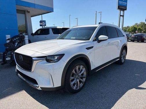 Rhodium White Metallic 2024 Mazda CX-90 Premium