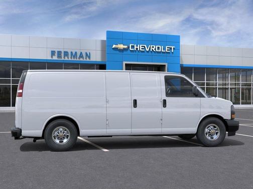 White 2025 Chevrolet Express 3500 Work Van