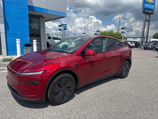 Red 2026 Tesla Model Y