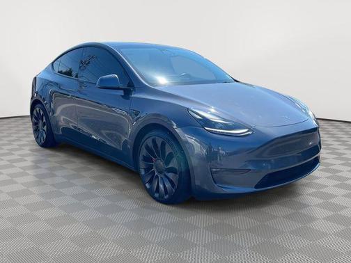 Gray 2021 Tesla Model Y Performance Dual Motor All-Wheel Drive