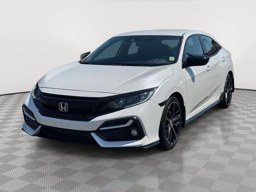 Platinum White Pearl 2021 Honda Civic Sport