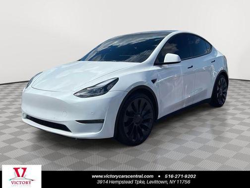 Pearl White Multi-Coat 2022 Tesla Model Y Performance Dual Motor All-Wheel Drive