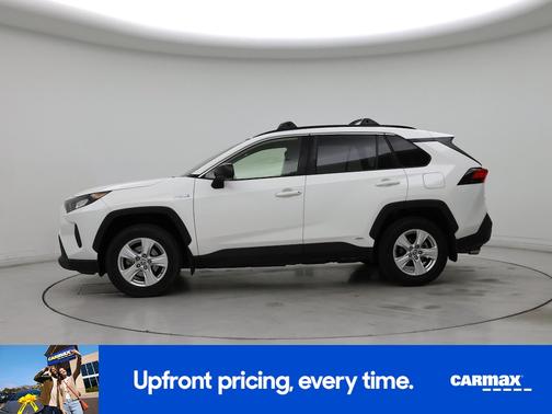 White 2021 Toyota RAV4 Hybrid LE