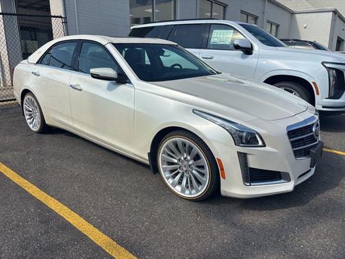 White Diamond Clearcoat 2014 Cadillac CTS 2.0L Turbo Luxury