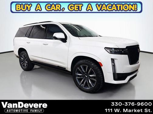Crystal White Tricoat 2023 Cadillac Escalade Sport Platinum