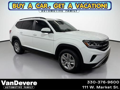Pure White 2021 Volkswagen Atlas 2.0T S