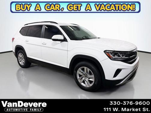 Pure White 2021 Volkswagen Atlas 2.0T S