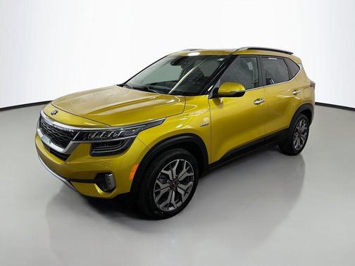Starbright Yellow 2021 Kia Seltos SX Turbo