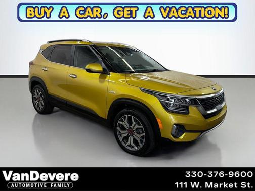 Starbright Yellow 2021 Kia Seltos SX Turbo