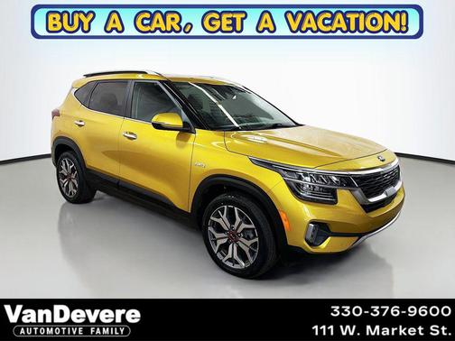 Starbright Yellow 2021 Kia Seltos SX Turbo