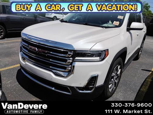 White Frost Tricoat 2023 GMC Acadia AWD SLT