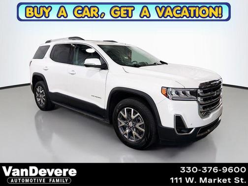 White Frost Tricoat 2023 GMC Acadia AWD SLT