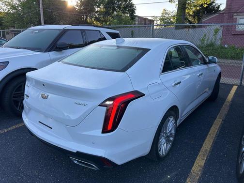 Summit White 2023 Cadillac CT4 Premium Luxury