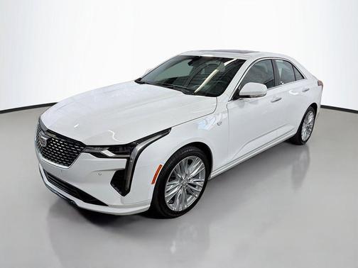 Summit White 2023 Cadillac CT4 Premium Luxury