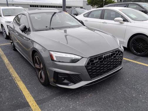 Gray Metallic 2023 Audi A5 Sportback 45 S Line Premium Plus
