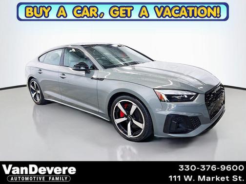 Gray Metallic 2023 Audi A5 Sportback 45 S Line Premium Plus