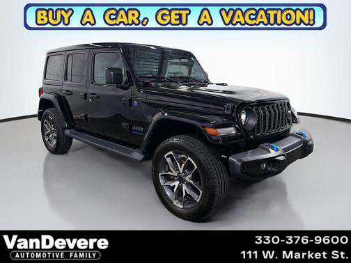 Black Clearcoat 2024 Jeep Wrangler 4xe Sport S