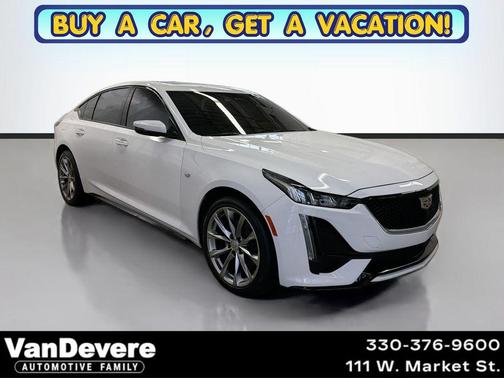 Summit White 2021 Cadillac CT5 Sport RWD